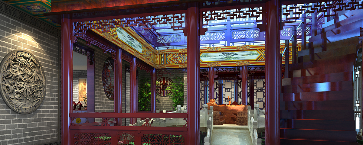 北京灣高端中式商務會所裝修設計效果圖