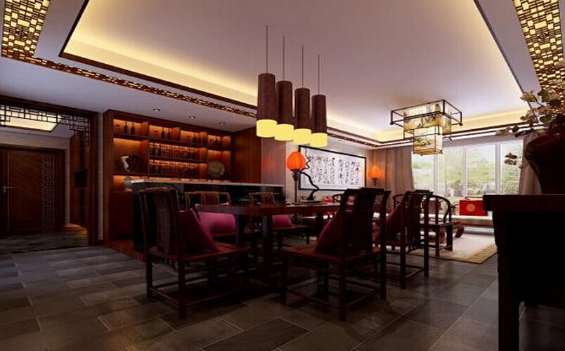 選擇了中式設計就可以重裝修輕裝飾嗎餐廳效果圖