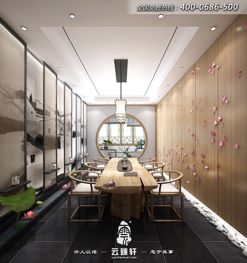 美容SPA會所的茶室設(shè)計效果圖